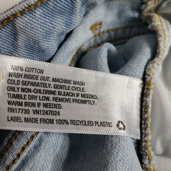 Wild Fable Women's Shorts Size 4 High-Rise Frayed Raw Hem Jean Denim Light Wash - Picture 7 of 7